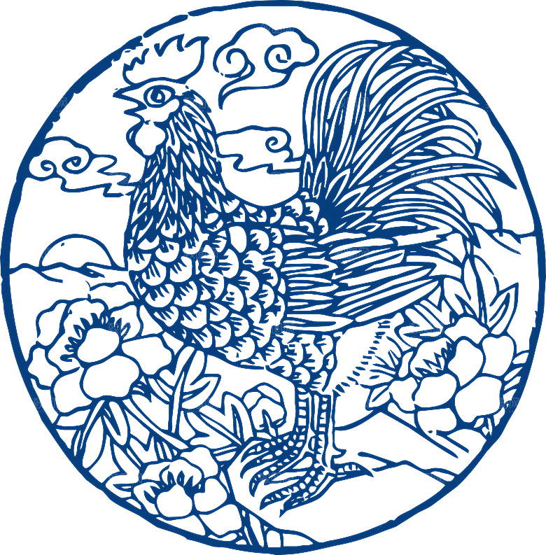 中式传统青花瓷花纹纹样图案