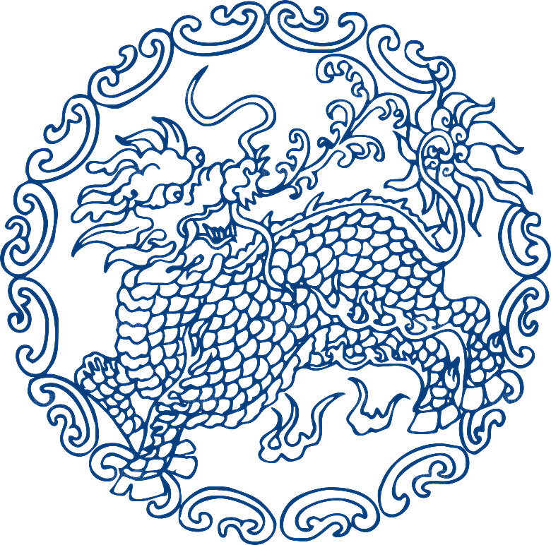 中式传统青花瓷花纹纹样图案