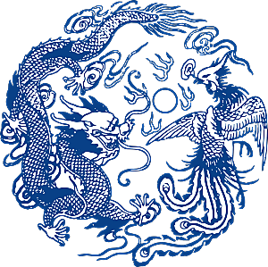 中式传统青花瓷花纹纹样图案