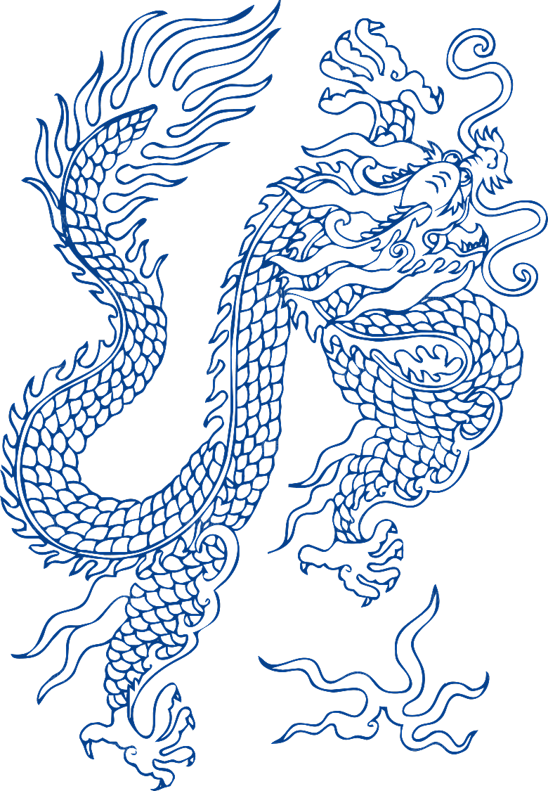 中式传统青花瓷花纹纹样图案