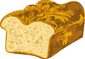 创意美食面包简约大气元素