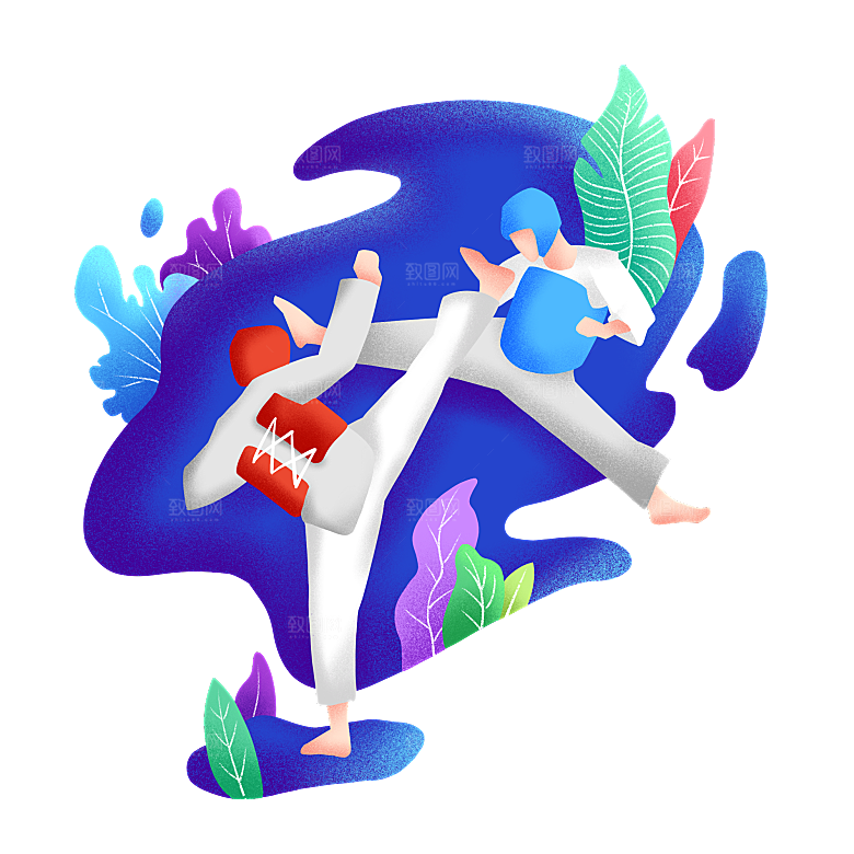 手绘户外插画免扣元素素材