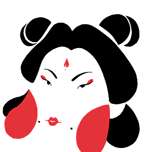 手绘唐朝人物元素插画素材