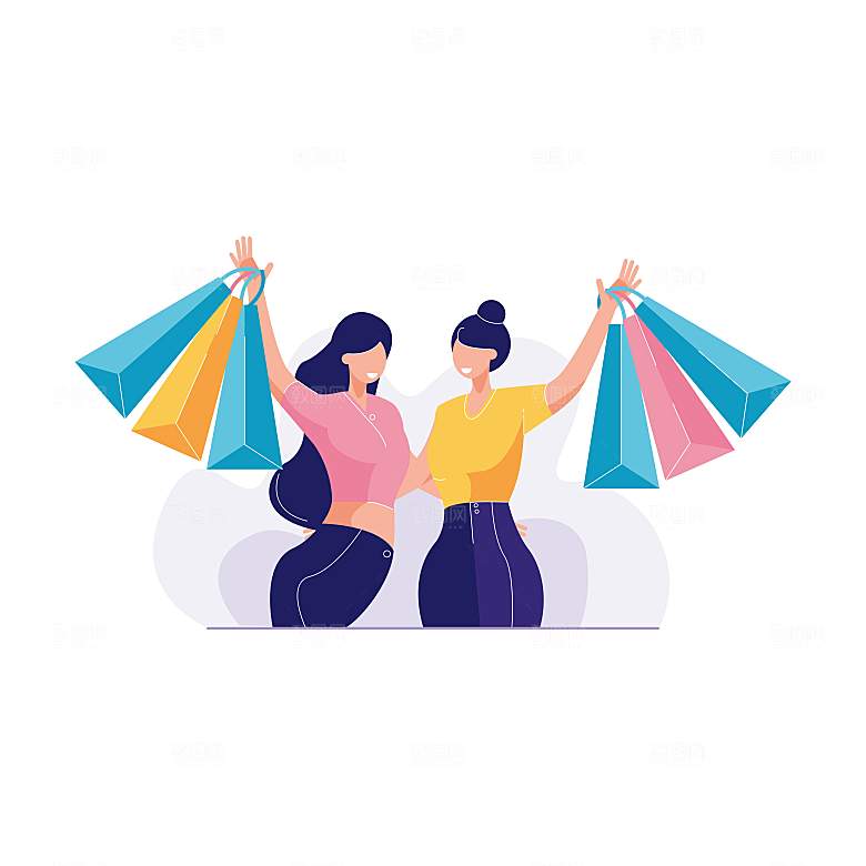 互联网扁平商务金融卡通人物办公场景插画
