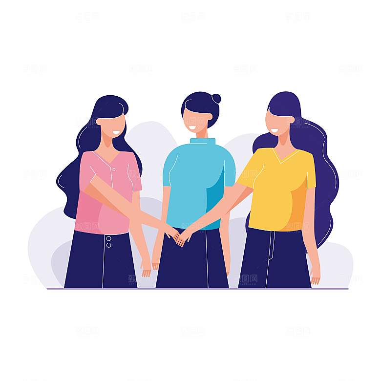 互联网扁平商务金融卡通人物办公场景插画