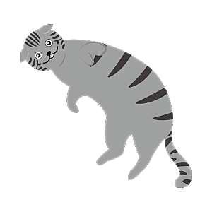 手绘动物猫贴图图案免扣素材