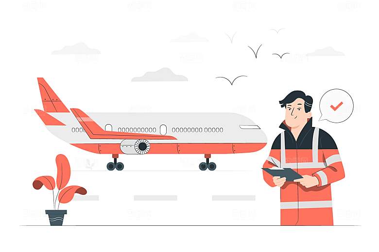 互联网扁平商务金融卡通人物办公场景插画