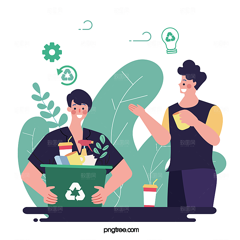 互联网扁平商务金融卡通人物办公场景插画
