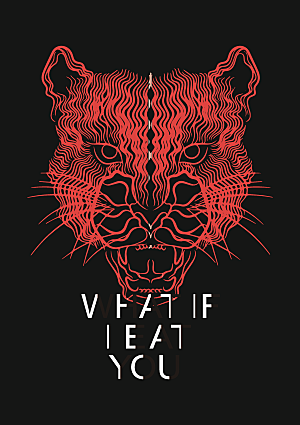 手绘简约大气动物图案插画