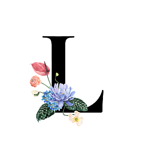 手绘植物花卉数字复古元素
