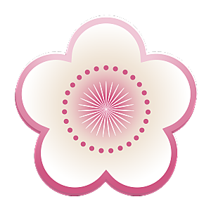 手绘装饰花卉图形免扣素材