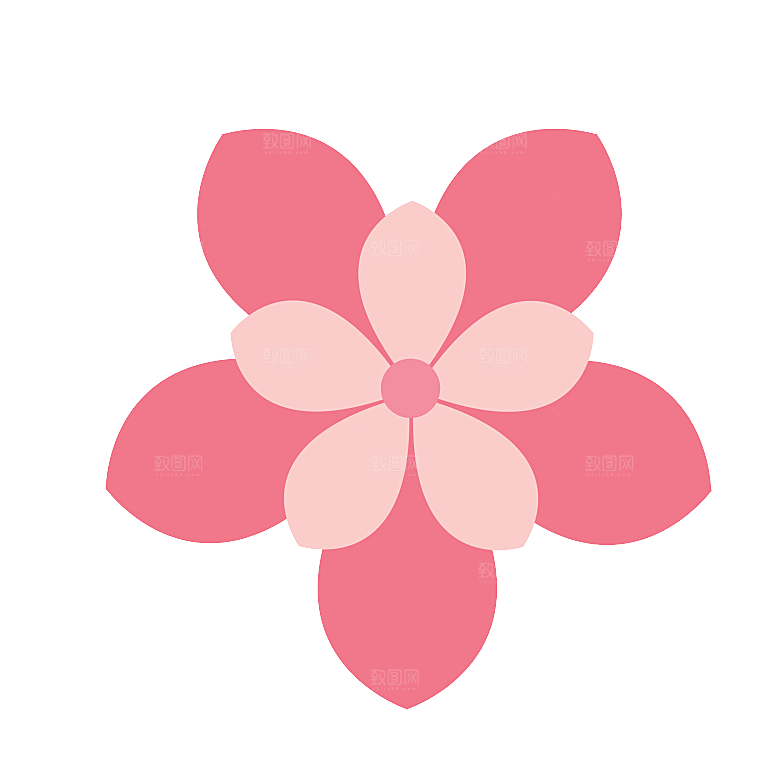 中式金边立体花卉牡丹元素