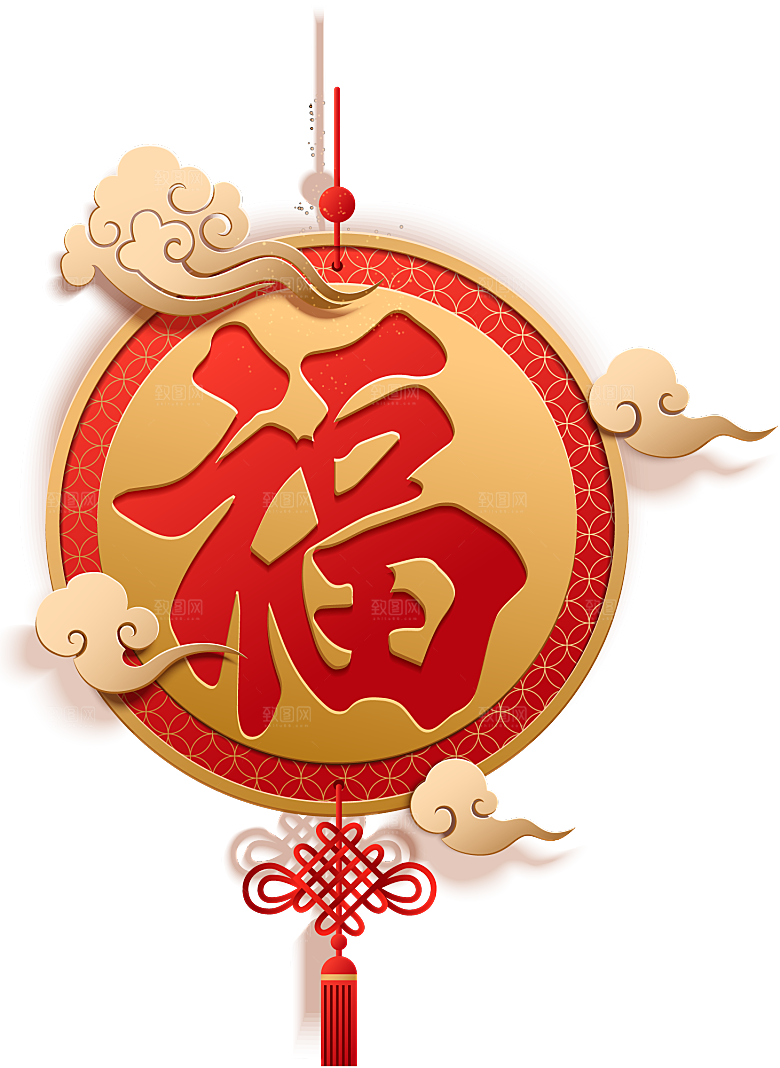 手绘装饰花卉牡丹免扣素材