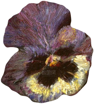 复古油画质感花卉鲜花元素