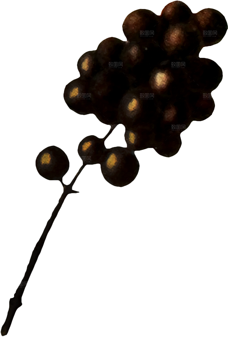 手绘装饰花卉牡丹免扣素材