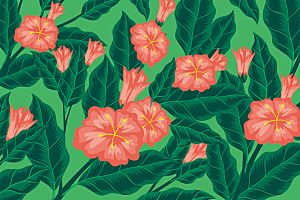 唯美植物花卉花纹背景模版