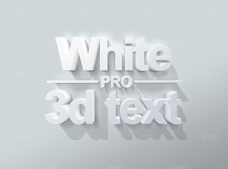 智能3D立体发光字金属字体样机