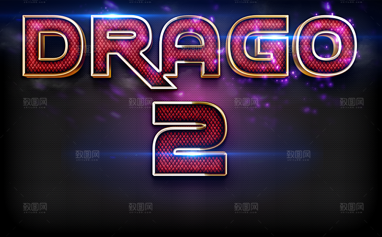 智能3D立体发光字金属字体样机