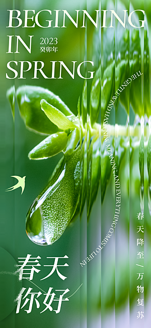 高级春天活动宣传海报