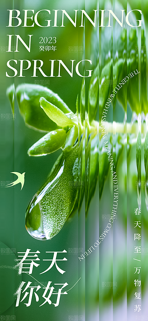 高级春天活动宣传海报