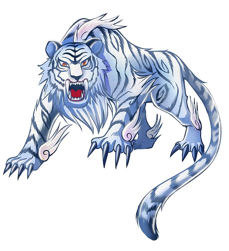 上古神兽山海经玄武朱雀插画素材