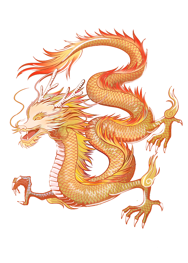 上古神兽山海经玄武朱雀插画素材