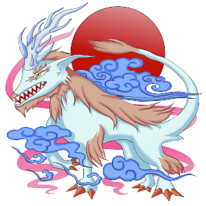 上古神兽山海经玄武朱雀插画素材