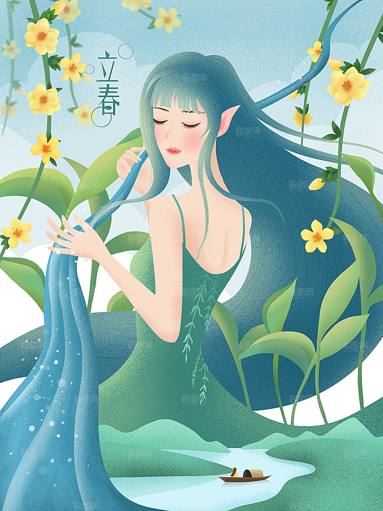 春雨绵绵二十四节气立春