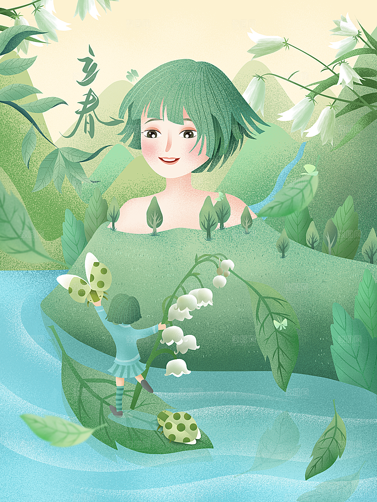 立春时节春意盎然传统节气