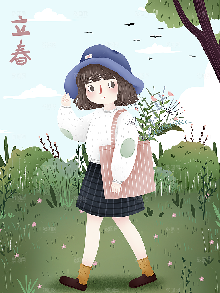 春雨绵绵二十四节气立春