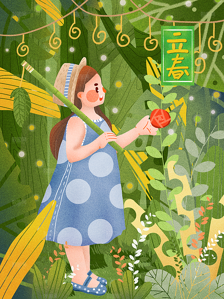 立春时节春意盎然传统节气
