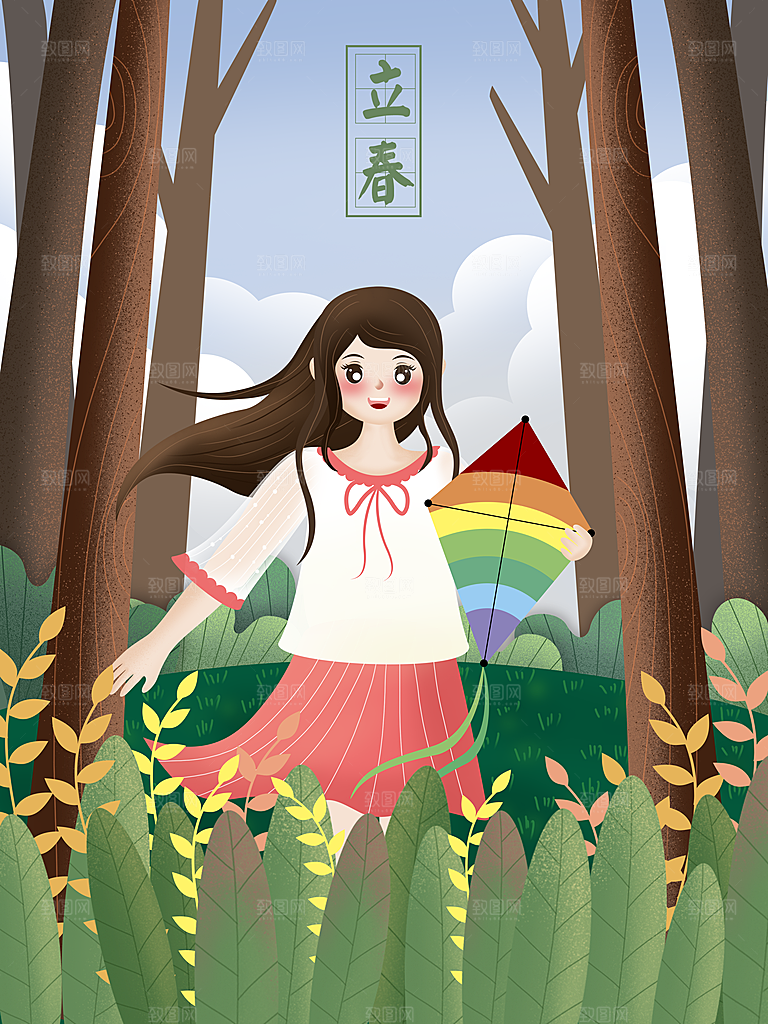 立春时节春意盎然传统节气