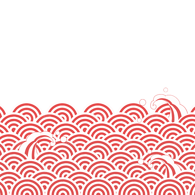国潮山水山脉山峰背景元素