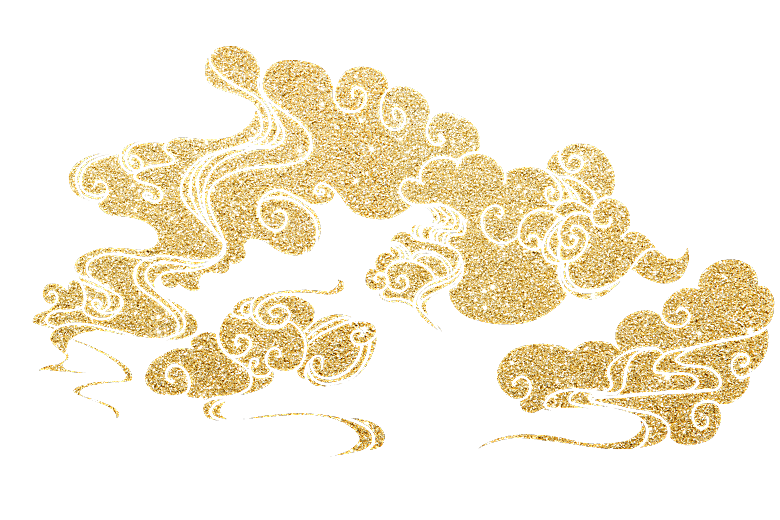 国潮山水山脉山峰背景元素
