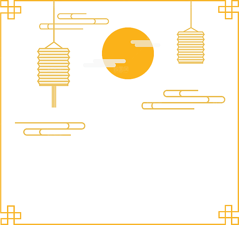 中国风古典简约大气边框素材