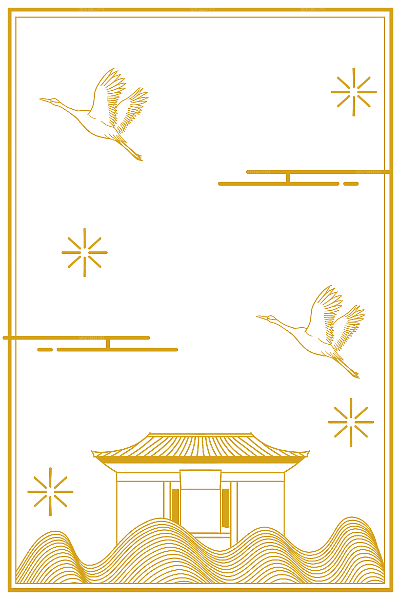 中国风古典简约大气边框素材