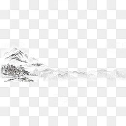 古风水墨山水中国风背景素材