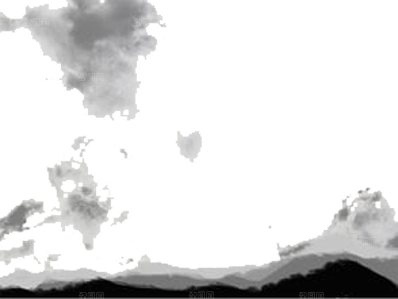 古风水墨山水中国风背景素材