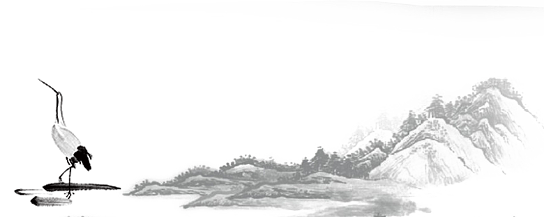 中式山水山脉山峰背景元素
