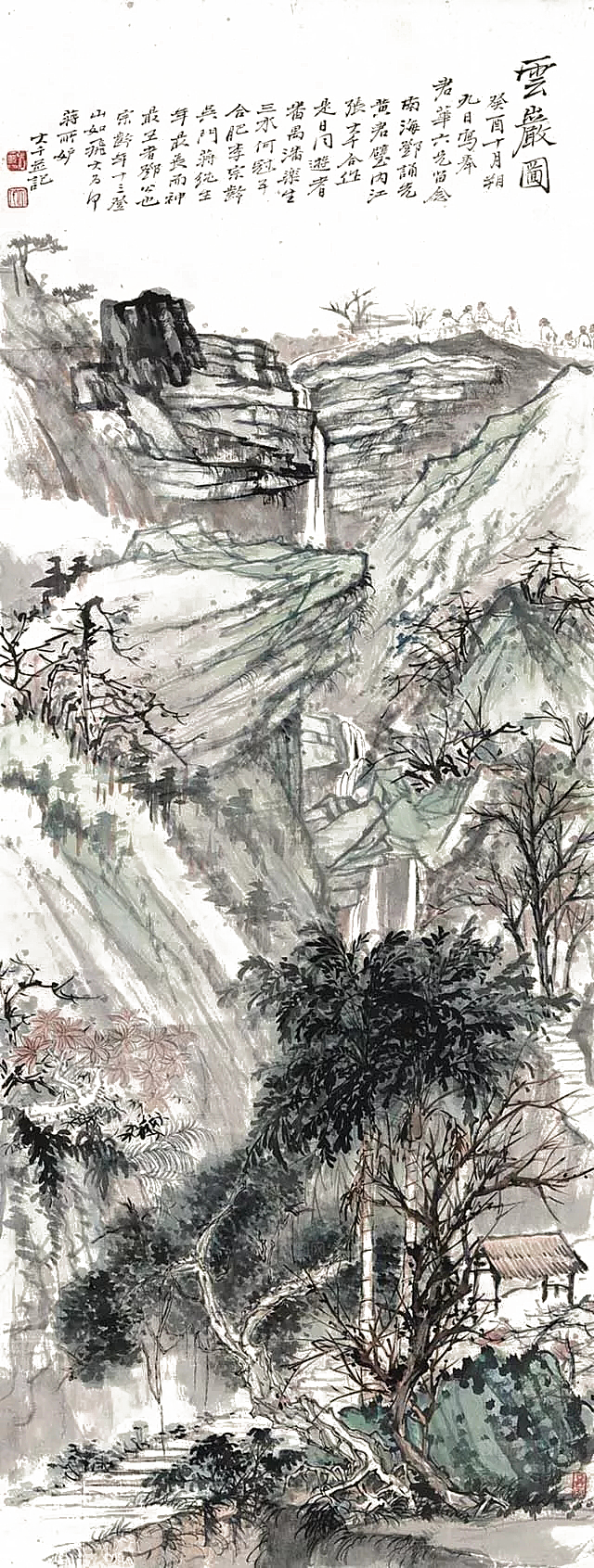 古风水墨山水中国风背景素材