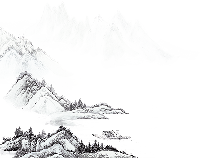 古风水墨山水中国风背景素材