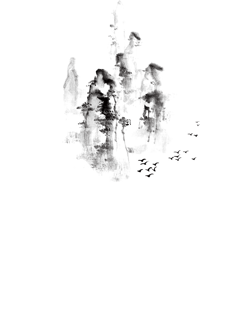 古风水墨山水中国风背景素材