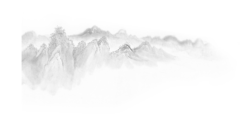 中式山水山脉山峰背景元素