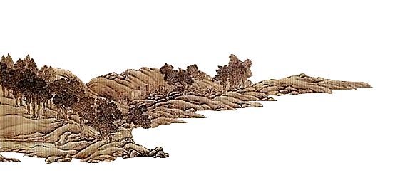 中式山水山脉山峰背景元素