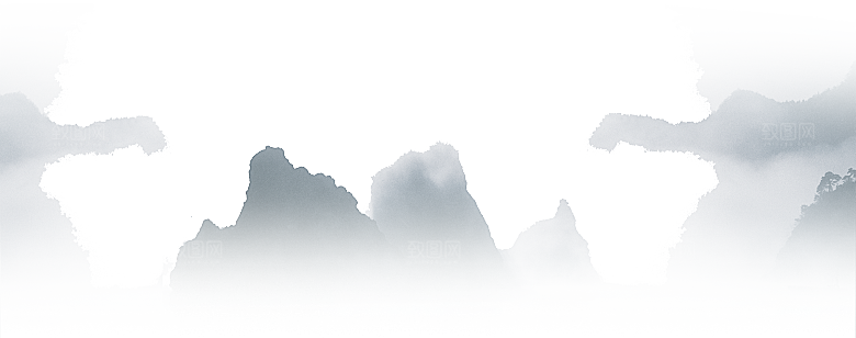 中式山水山脉山峰背景元素