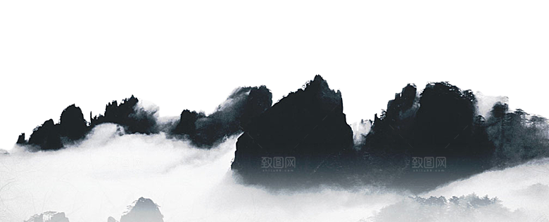 古风水墨山水中国风背景素材