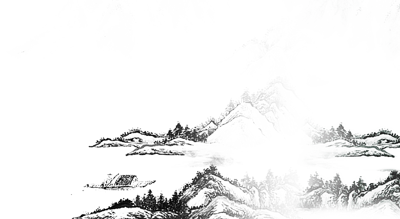 古风水墨山水中国风背景素材