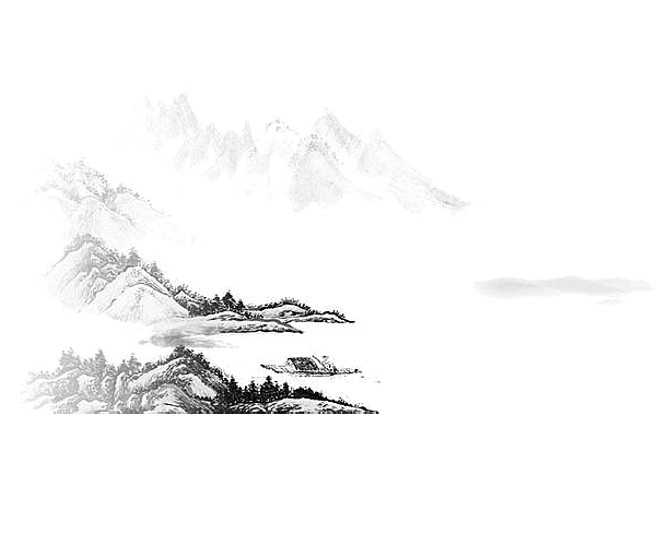 古风水墨山水中国风背景素材