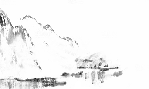 中式山水山脉山峰背景元素