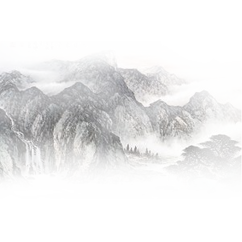中式山水山脉山峰背景元素
